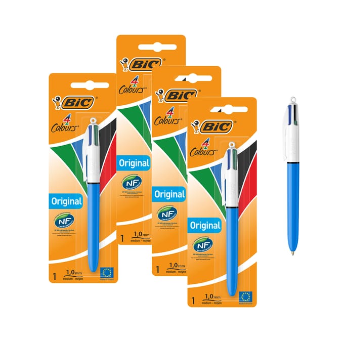 Bic 4 Colours Original Ball Pen x4