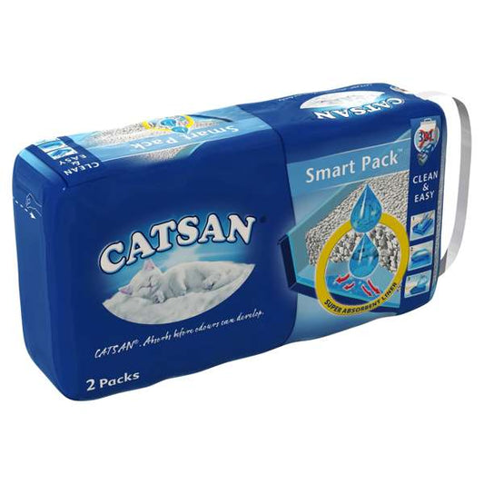 Catsan Hygiene Cat Litter Smart Pack 2 x 4 Litre