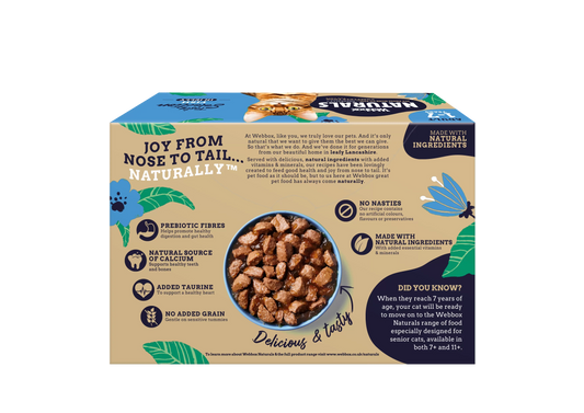 Webbox Naturals Fish in Jelly Wet Adult Cat Food 5 x 12 x 100g