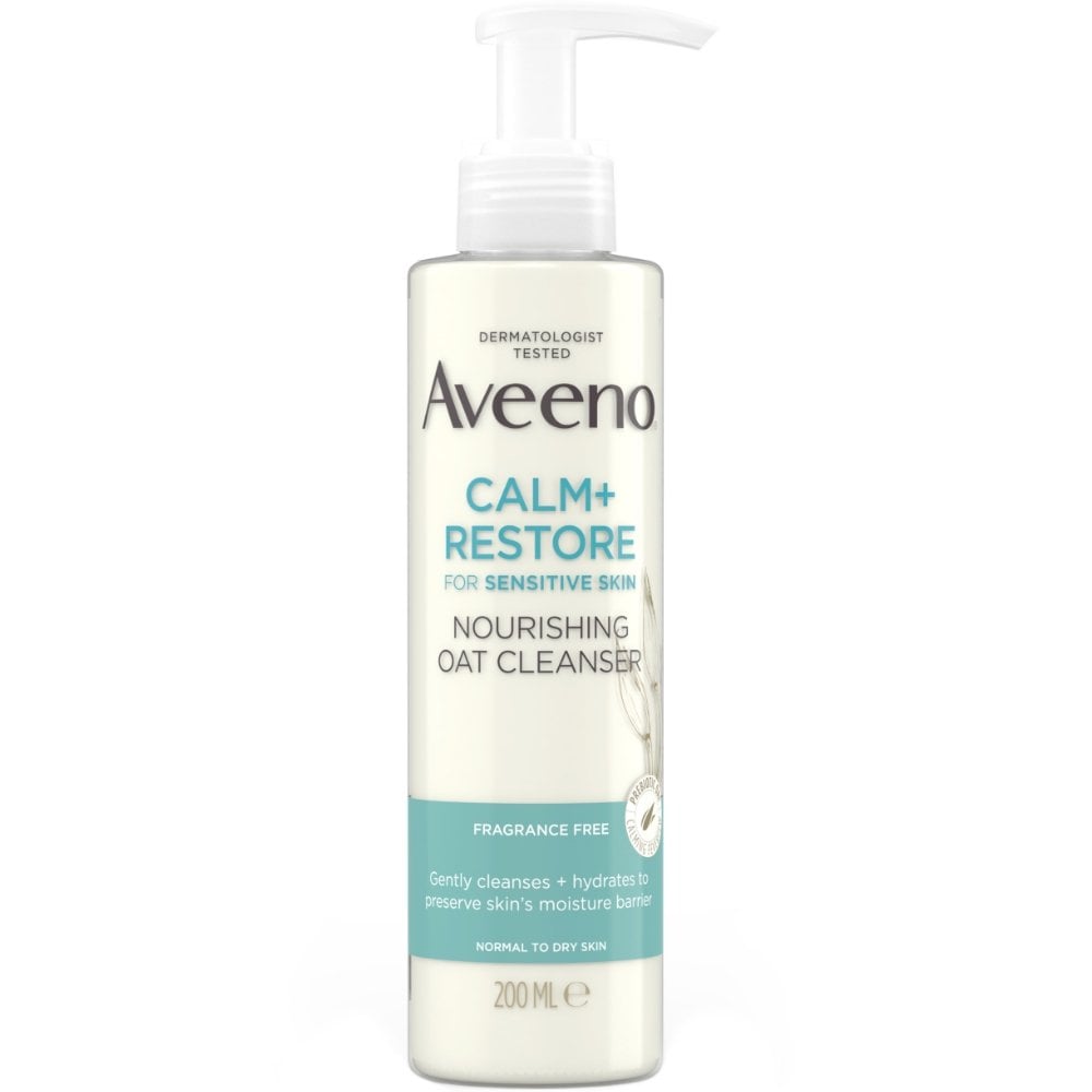 Aveeno Face Calm+ Restore Nourishing Oat Cleanser 200ml
