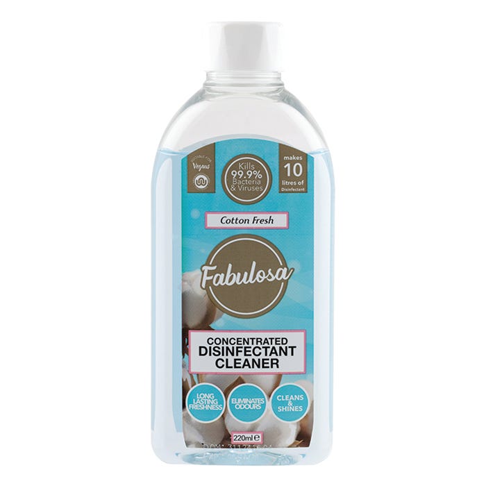 Fabulosa Concentrated Disinfectant Cleaner - Cotton Fresh, 220ml