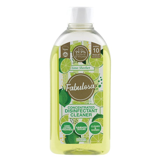 Fabulosa Concentrated Disinfectant Cleaner - Lime Sherbet, 220ml