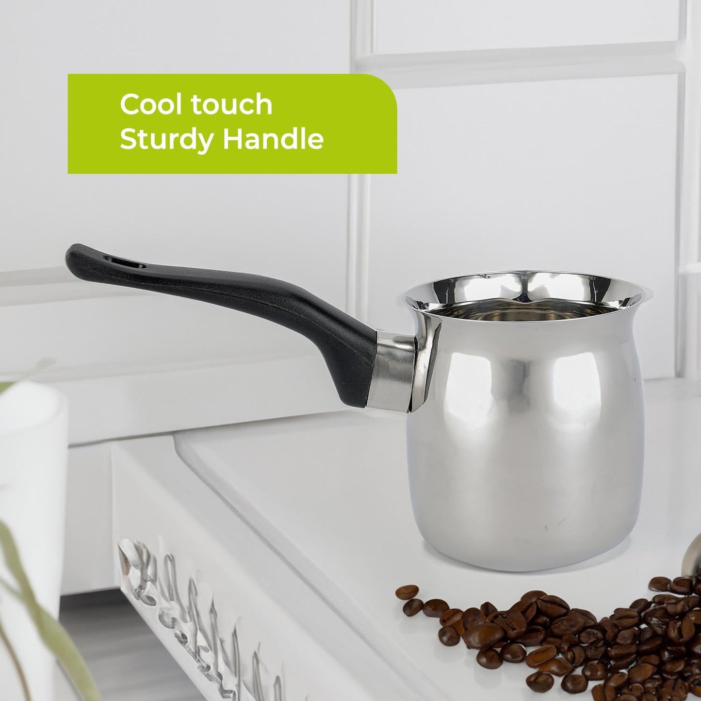 18oZ Stainless Steel Turkish Cezve Coffee and Tea Warmer
