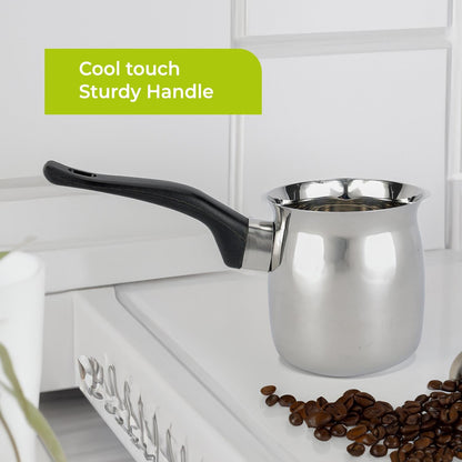 18oZ Stainless Steel Turkish Cezve Coffee and Tea Warmer