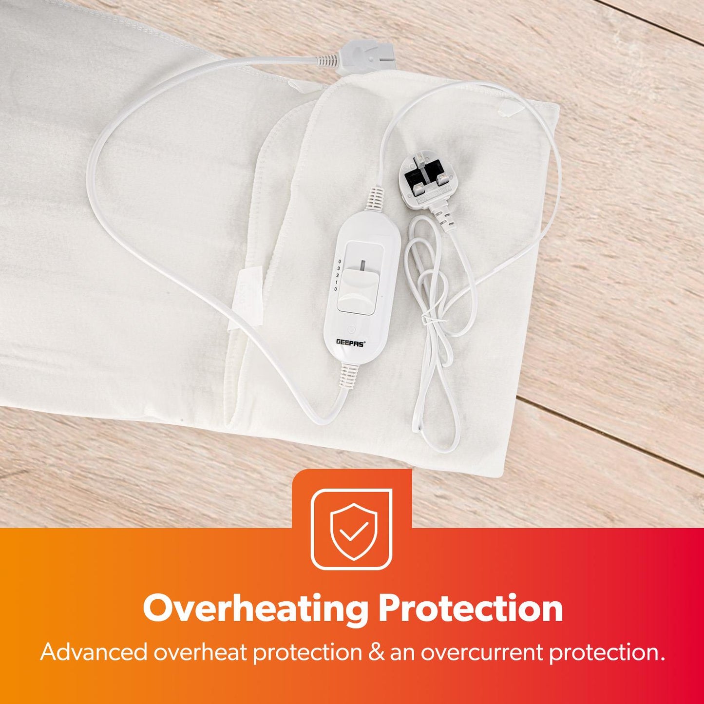 Electric Heated Under Blankets With 3 Heat Settings (3-Sizes)