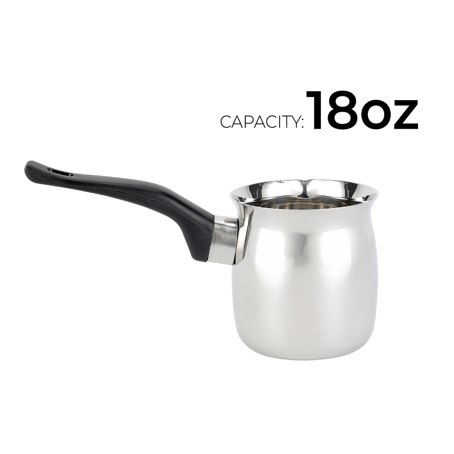 18oZ Stainless Steel Turkish Cezve Coffee and Tea Warmer