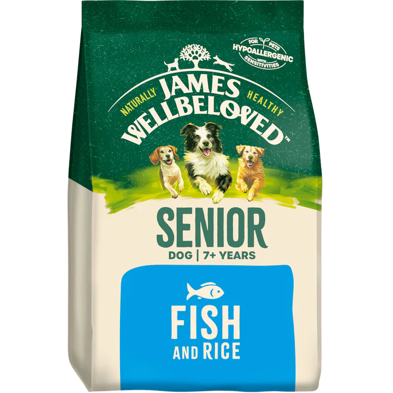 James Wellbeloved Senior Dog Fish & Rice 15kg - Free P&P