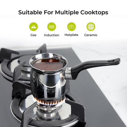 18oZ Stainless Steel Turkish Cezve Coffee and Tea Warmer