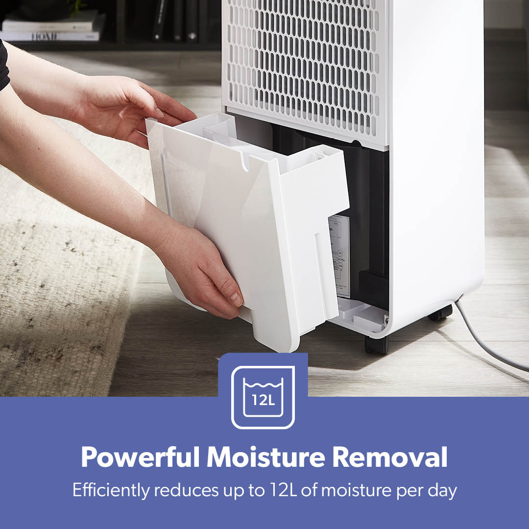 12L Low-Energy Dehumidifier Touchscreen Moisture Control