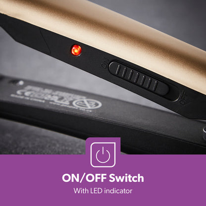 HeatProtect Ceramic Hair Straighteners 360° Swivel Cord