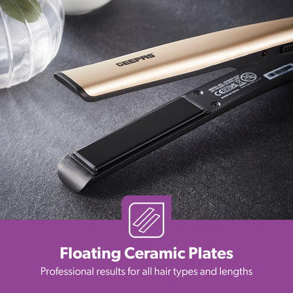 HeatProtect Ceramic Hair Straighteners 360° Swivel Cord