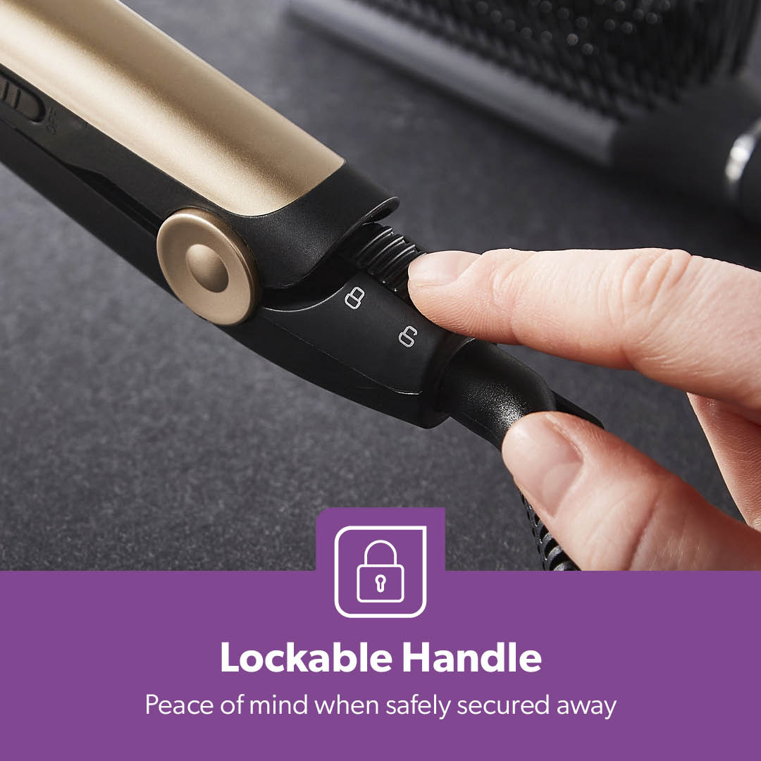 HeatProtect Ceramic Hair Straighteners 360° Swivel Cord