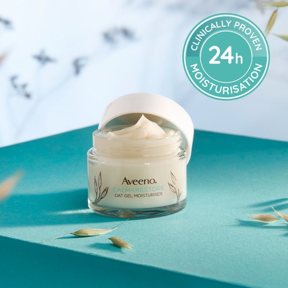 Aveeno Face Calm+ Restore Oat Gel Moisturiser 50ml