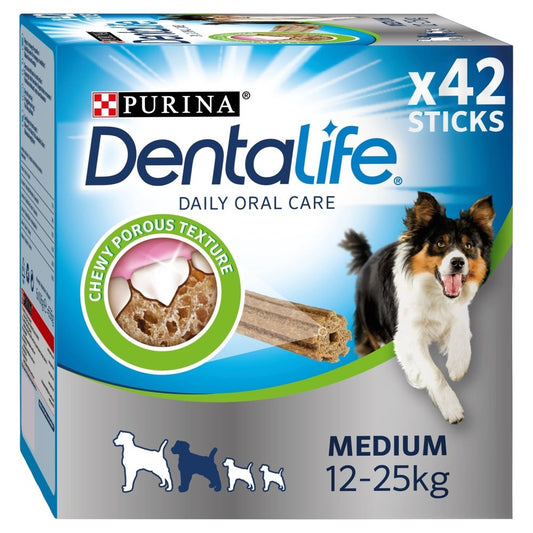 Dentalife Medium Dog Treat Dental Chew  42-Stick - Pack of 2