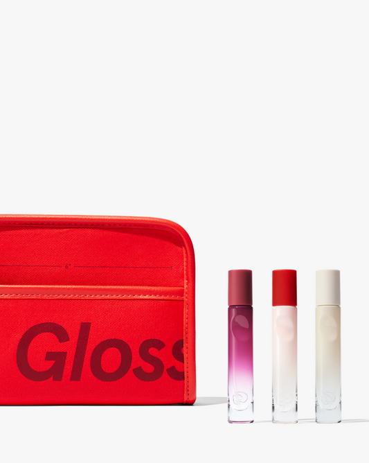 Travel Trio + Red Beauty Bag