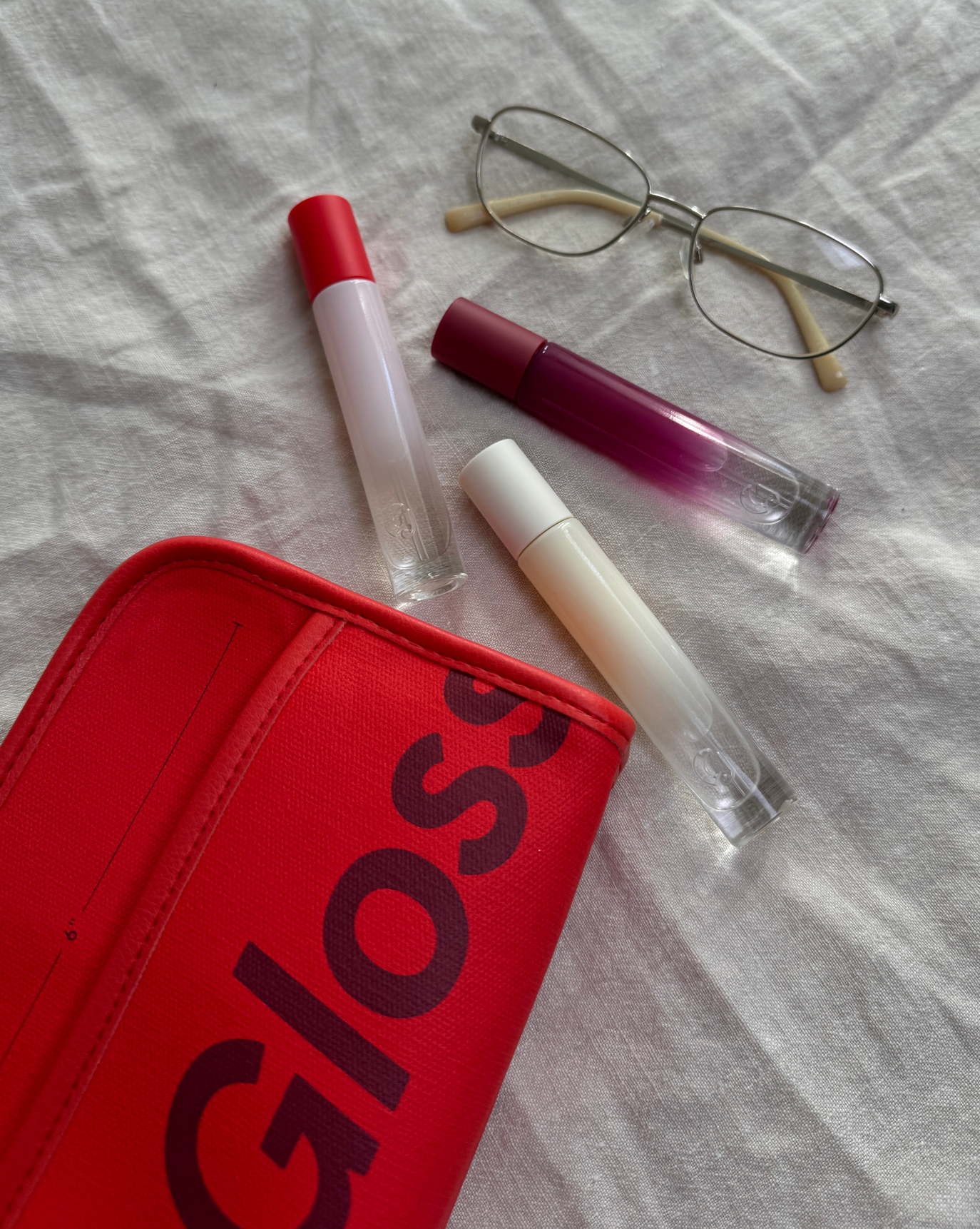 Travel Trio + Red Beauty Bag